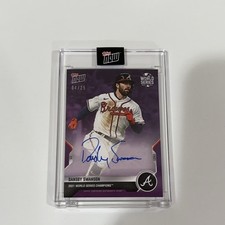 Topps Dansby Swanson 2021 Topps Now WS-11C Autograph Card 04/25 Braves