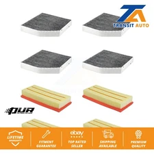 Air Cabin Filters (8 Total) Kit For Mercedes-Benz GLC63 AMG S C63 Five-Sided