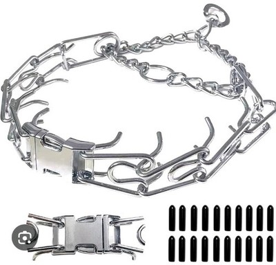 Prong Collars For Dogs, No Pull Training Large Medium Up To 20'' Neck. No Refunds