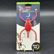 Supreme x Nite Ize Buglit Red Micro Flashlight SS24 New Sealed