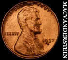 1937-D Lincoln Wheat Cent- Choice Gem Brilliant Uncirculated Luster #i7749