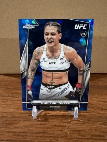 2026 Topps Chrome Sapphire UFC Nora Cornolle BLUE SAPPHIRE Rookie Card #179