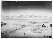 New Moon : Chiura Obata : Archival Art Print