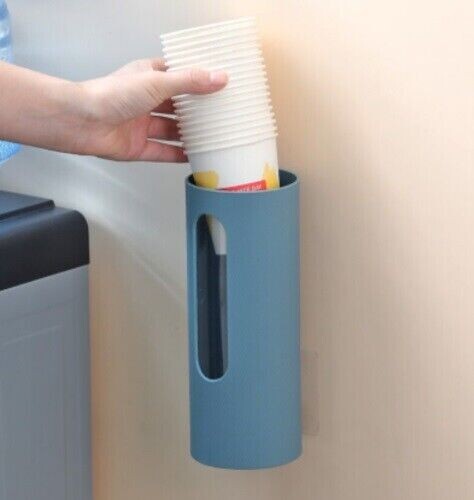 Dispenser Porta Bicchieri Parete a Muro Distributore Usa e Getta Di Carta Acqua - Foto 3 di 5