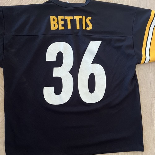 Vintage Champion Jerome Bettis Jersey Pittsburgh Steelers #36 Black SizeLX - Picture 2 of 6