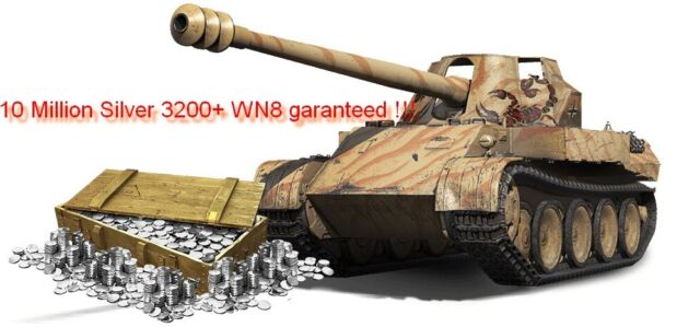 EU/NA World Of Tanks BOOST |1 Million Silver 3200+ WN8 garanteed EU/NA World Of Tanks BOOST |1 Million Silver 3200+ WN8 garanteed