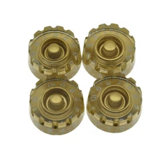 KAISH LP Guitar Knurled Speed Knobs 24 Fine Splines Control Knob for Gibson Gold