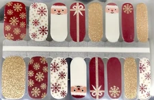 Color Nail Polish Strips,16ct. Santa Surprise 2 READ DESCRIPTION BELOW