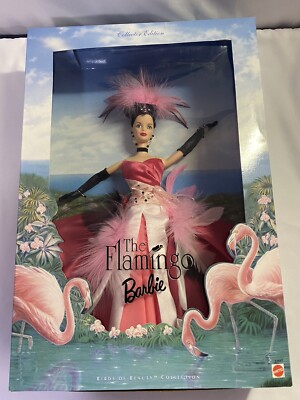 THE FLAMINGO BARBIE DOLL BIRDS OF BEAUTY 1998 MATTEL 22957 NRFB