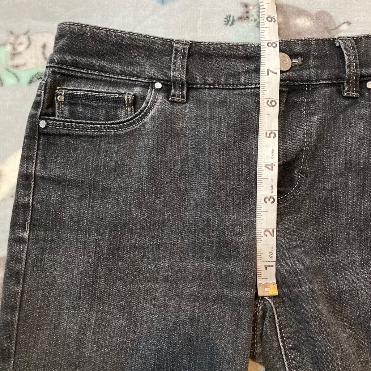 Pantalon Court Capri En Jean Blanc - White House Black Market Taille 00 - Occasion Très Bon État
