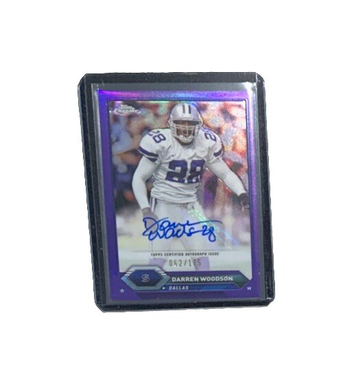 2023 Topps Chrome Composite Purple Refractor Darren Woodson Auto /175 #TCA-DW