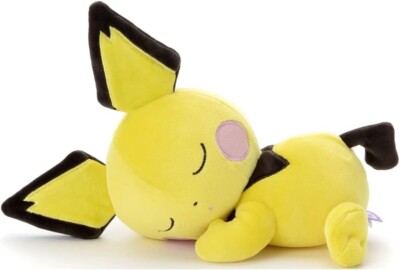 Pokemon Plush Sleeping Pichu Stuffed Animal TAKARA TOMY SuyaSuya Friend 