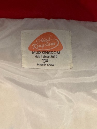 MUD KINGDOM Rainbow Puffer Vest Lightweight Full-zip SZ 130 Button KIDS SIZE 6 - Picture 4 of 6