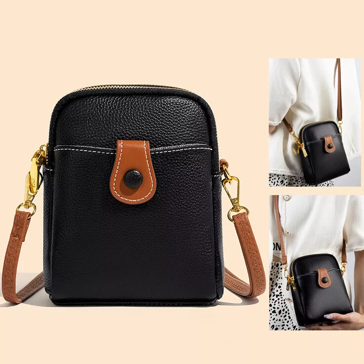 Real Cow Leather Women's mini Crossbody Bag Sling/Shoulder