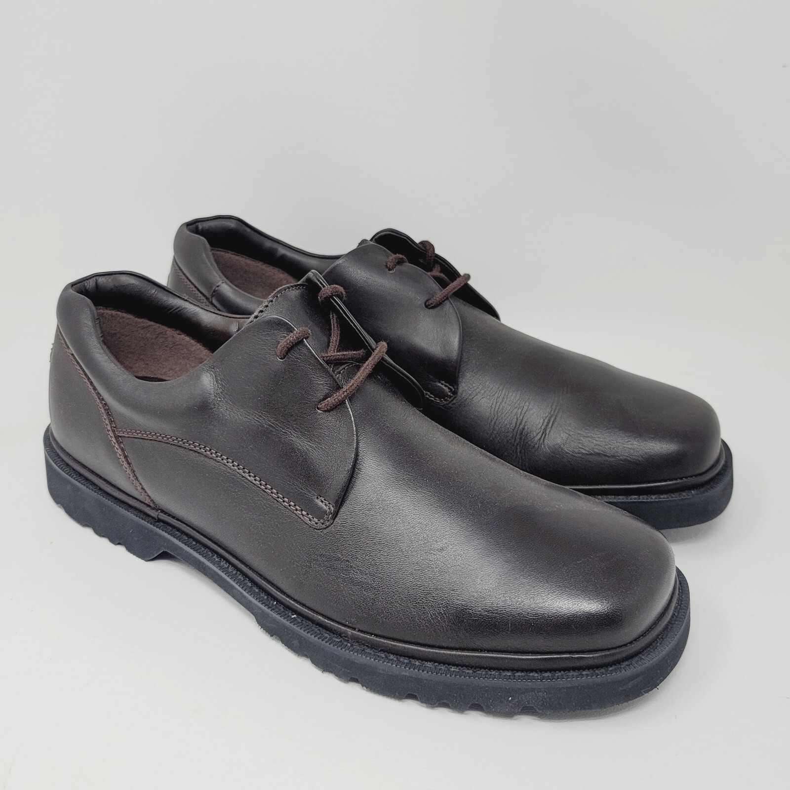 SAOLA Scarpe eleganti Rockport uomo Oxford taglia 11 5 M derby punta liscia marrone 2 occhielli