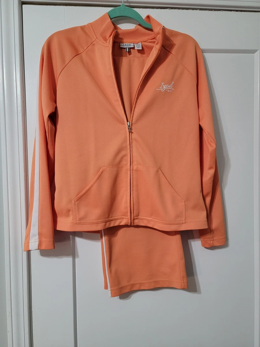 90 s 00 s Bright Orange Sweat Suit by IZOD RN 51735 Women s Size