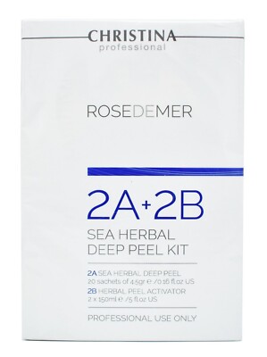 CHRISTINA ROSEDEMER ディープピールセット Christina ROSE DE MER Deep Peel KIT Step 2A & 2B | eBay