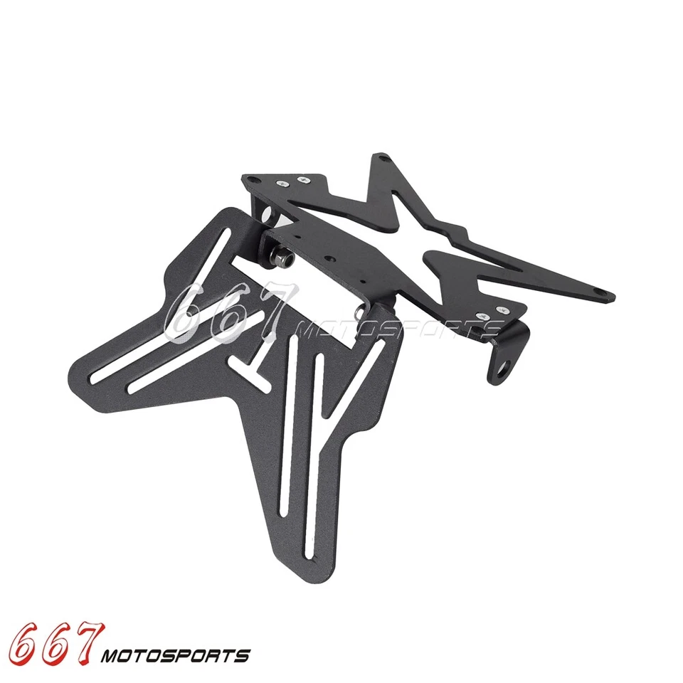 License Plate Bracket Holder Hanger Tail Tidy For Honda Suzuki Yamaha Universal — 第 3/4 张图片