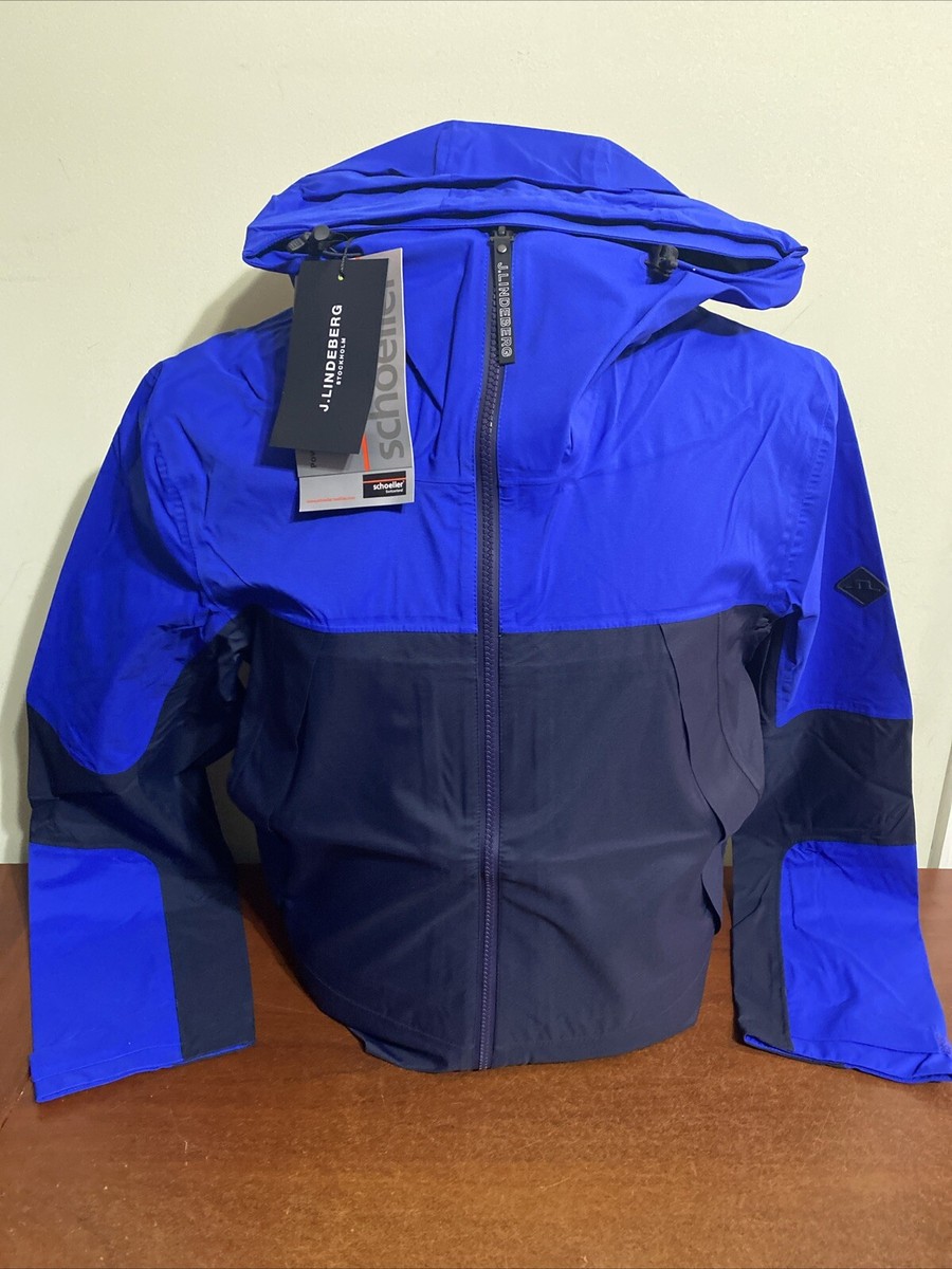 J Lindeberg Men's MEADOWS Golf Jacket AMOW09069 o316 Surf Blue