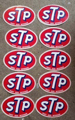 STP Indy 500 Winner Stickers Original Vintage Racing Decals 1960's Lot ...