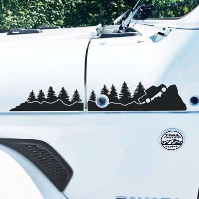 Off Road Trail Decal for Hood of Jeep Gladiator JT (2019-Present)