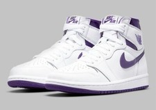 Nike Air Jordan 1 High ‘Court Purple’ Women's Casual Shoes Size US 9W ✅ NEW