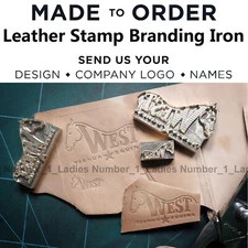 ONSALE 5cm Leather Stamp Custom Made Logo Wood Branding Hammer Press Brass Stamp