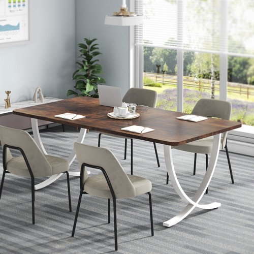 63" Modern Computer Desk Executive Desk Writing Table Conference Meeting Table - Picture 7 of 11