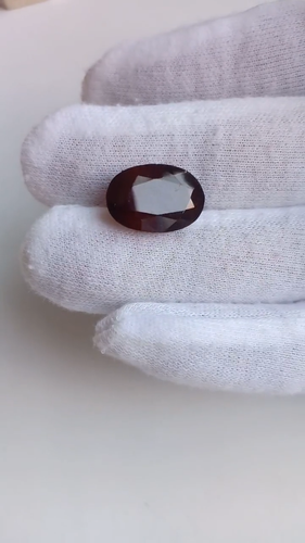 Top Bellissima Coca Cola Rosso Hessonite Rosso Granato Ovale 14,10 Carati Gemma Sciolta - Video 1 di 1