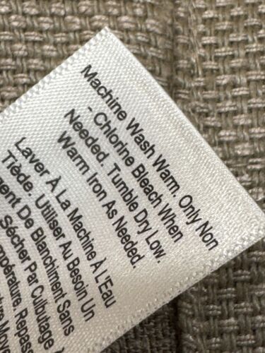 West Elm Cortlandt Linen Blend Basketweave Curtain Panel 48” x 96" Color: Clay - Picture 3 of 4