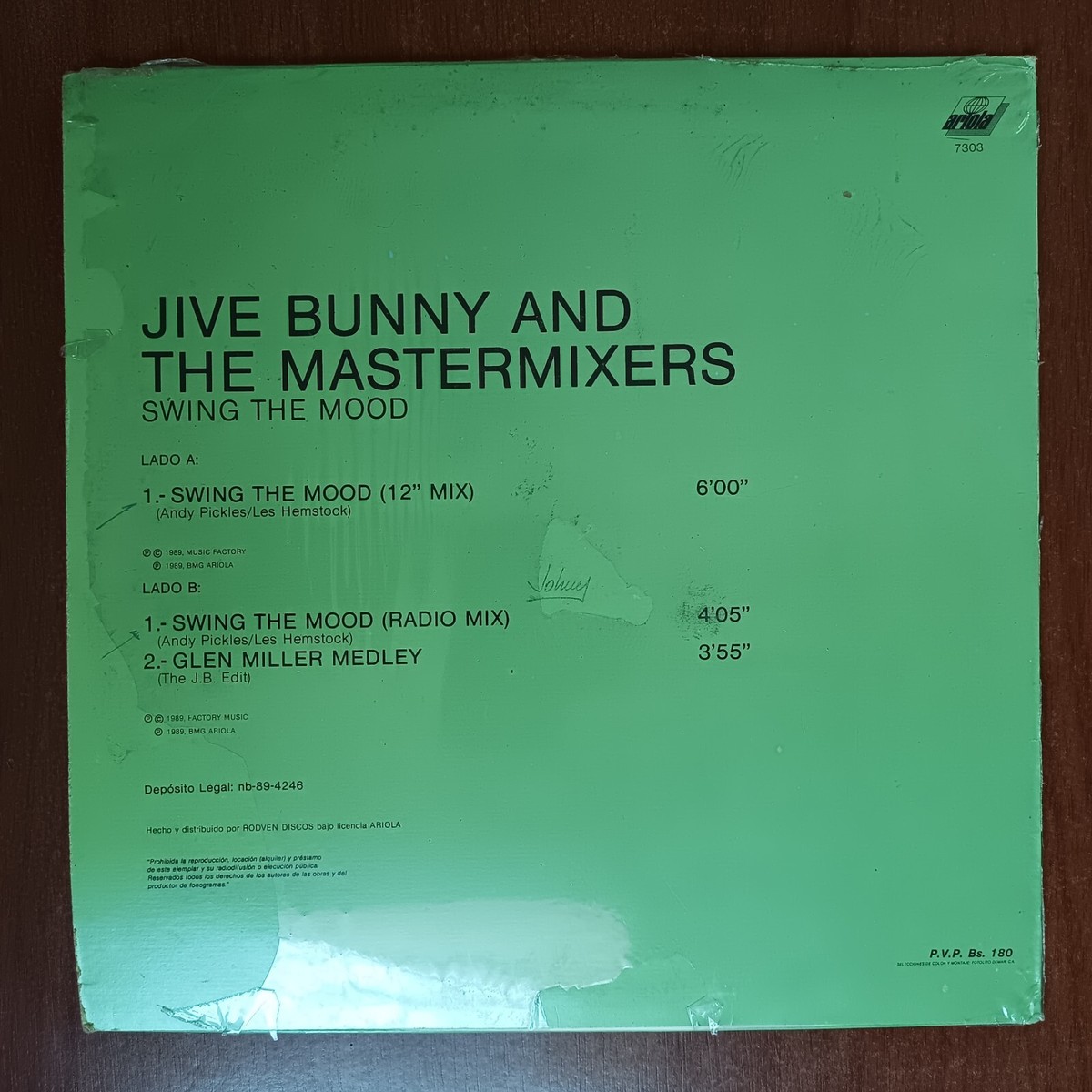 Jive Bunny And The Mastermixers Swing The Mood [1989] Vinyl LP