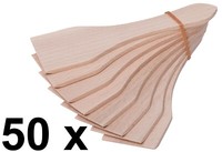 50 X 8Er-Set Racletteschieber Raclettespachtel Raclette - Schaber L 13 Cm Buche