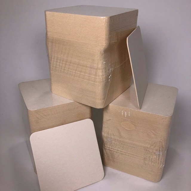 Lot of 240 Cardboard Bar Coasters for barwear or arts and crafts 4" x