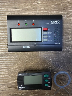Louis LCT7 digital Clip Tuner + Korg GA-50 Solo Tuner / Bass or Guitar