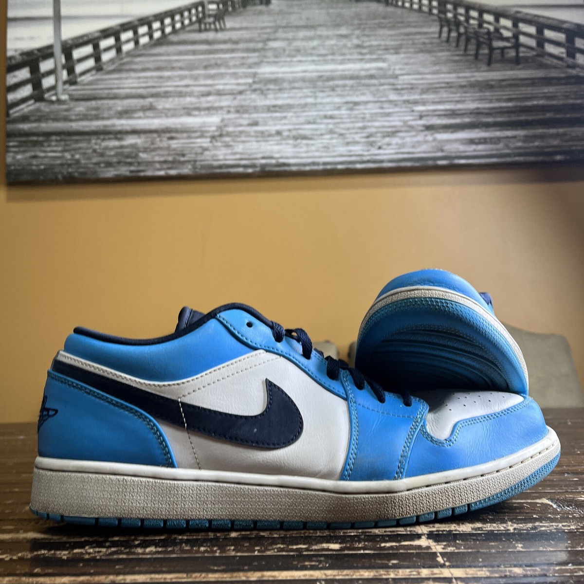 Nike Air Jordan 1 Low UNC 2021 size 12.5 553558-144 OG I Nike Air Jordan 1 Low UNC 2021 size 12.5 553558-144 OG I