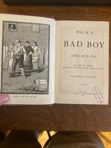 OLD PECK'S BAD BOY BOOKS! (The cowboys, Grocery Man and His Pa) USED. 1883-1907 - Picture 13 of 17