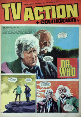 TV ACTION COMIC NO 84 . 23 SEPT 1972 . DOCTOR WHO JON PERTWEE FRONT COVER