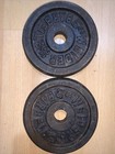 Pair of Vintage 5LB Weider Barbell Dumbell Weight Plates  10 lbs Total — photo 1