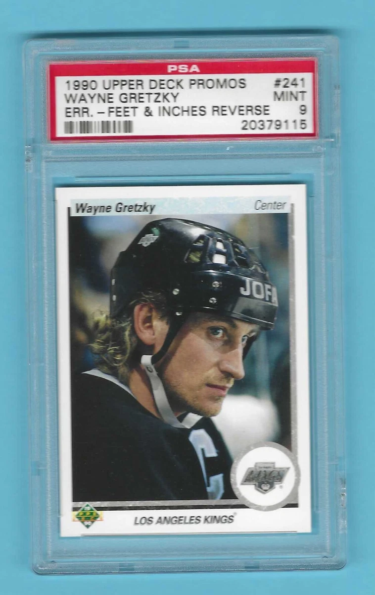 1990-91 Upper Deck Promo Error 241 Wayne Gretzky PSA 9 MINT! ONLY