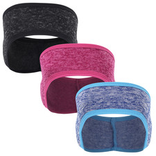 Fleece Earmuffs Sports Headband Winter Warmer Ear Covers Hair Band for Men Women