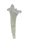 Vintage Fenton Hobnail White Opalescent Glass Epergne Horn