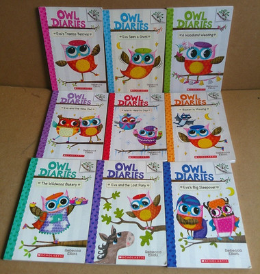 Owl Diaries Series by Marissa Asuncion Paperback Books  ( sequence 1 - 9 )