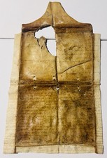 Antica Pergamena Manoscritto In Carta Pecora Epoca 1500