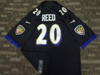 SEWN ED REED #20 BALTIMORE RAVENS BLACK AFC NORTH NFL MENS GAME FOOTBALL JERSEY — photo 6