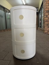 Kartell Componibili Style 3 Tier Storage Cabinet Reproduction.