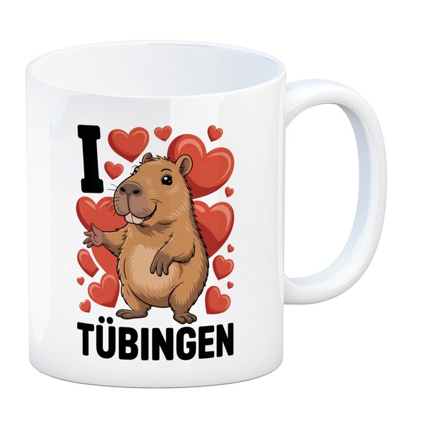I Love TüBingen Capybara Kaffeebecher-image