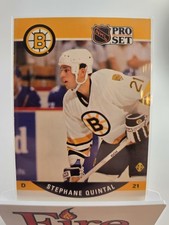 Juego profesional 1990-91 - Stephane Quintal #410 (RC) Boston Bruins