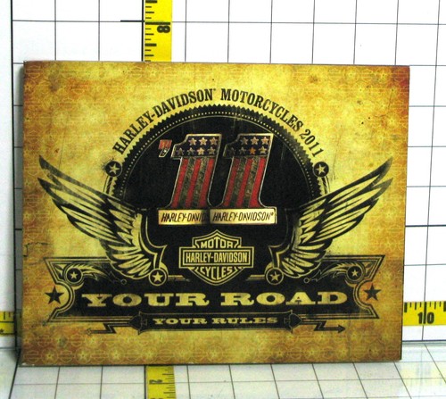 Harley Davidson 2011 Motorcycles Sales Brochure 9"X7" Book 94500008
