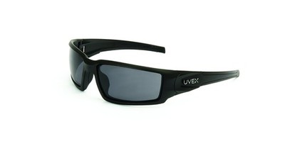 Honeywell Uvex by Hypershock Safety Glasses, Black Frame with Gray Lens &...