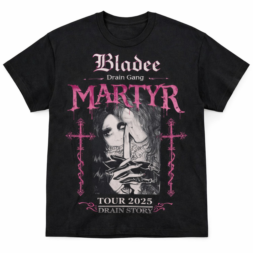 Vintage Tour Style T-Shirt Black Distressed Gothic Angel Unisex Graphic Tee